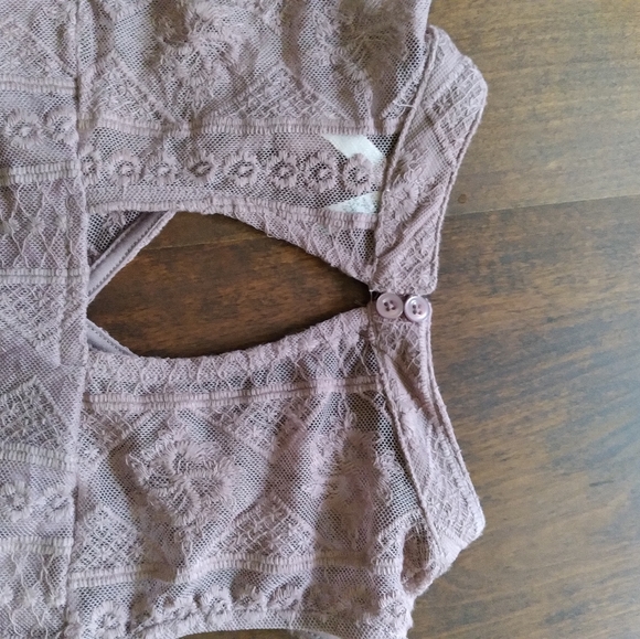 Mudd Long Sleeve Lace Shirt Sz Small - Picture 2 of 5